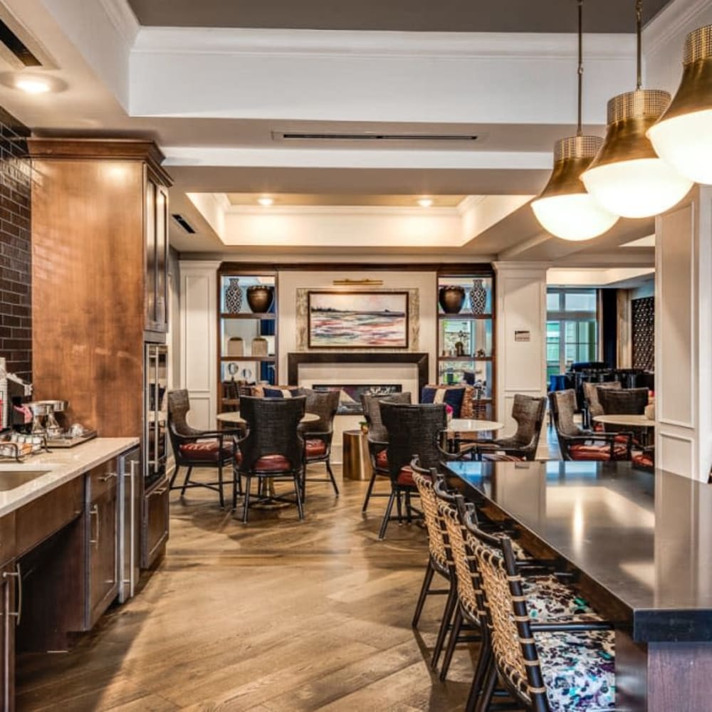 Dining room at Anthology of Meridian Hills in Indianapolis, Indiana