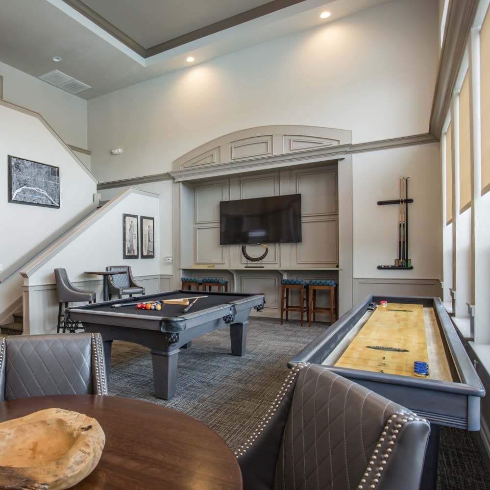 Game room at Panorama at Arvada Ridge in Arvada,Colorado
