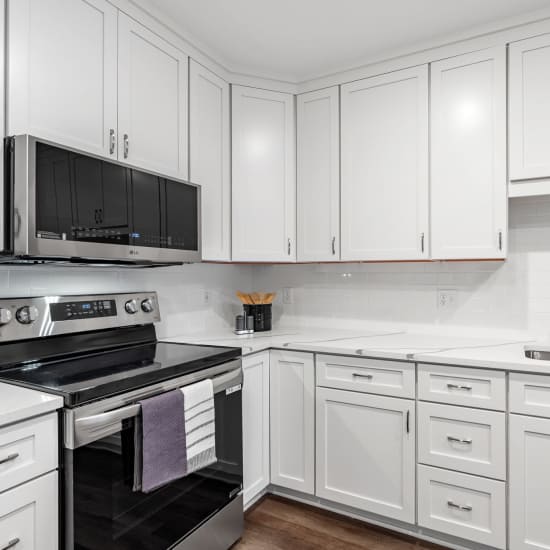 Bright kitchen at Henrietta Place in Rochester, New York