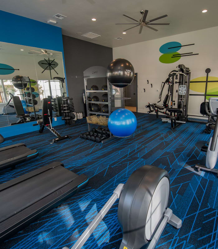 Gym at Center 301 Apartments in Belton, Missouri