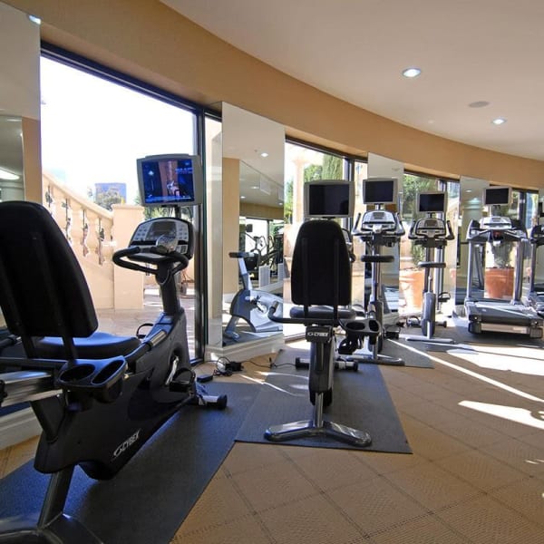 Fitness center at Visconti in Los Angeles, California
