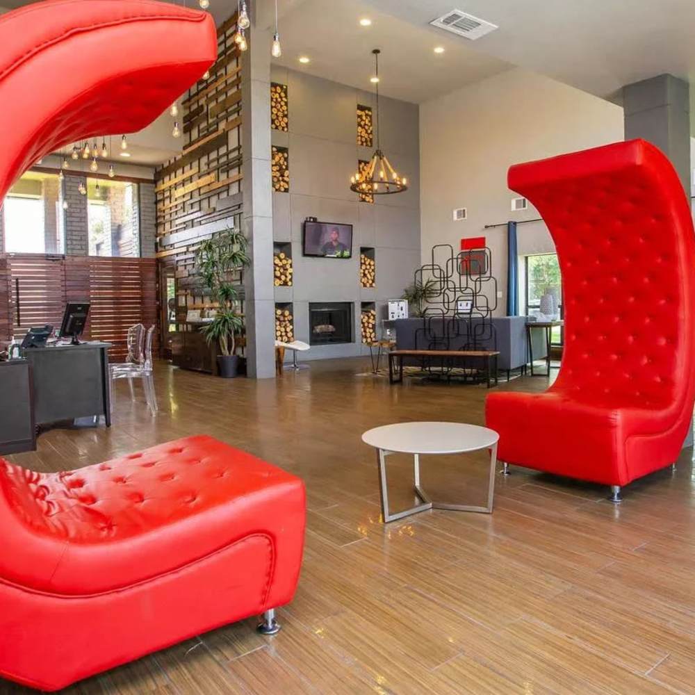 Community lounge area at Barcelo Apartment Homes in San Antonio, Texas
