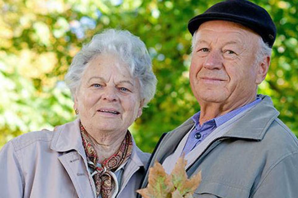 A happy resident couple at Peachtree Village Retirement Community in Roswell, New Mexico. 