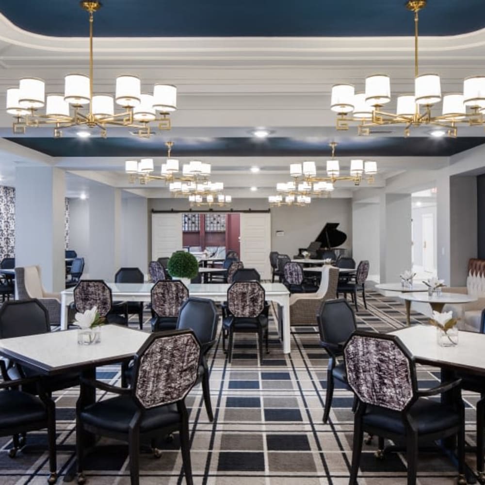 Dining room at Anthology of Northville in Northville, Michigan