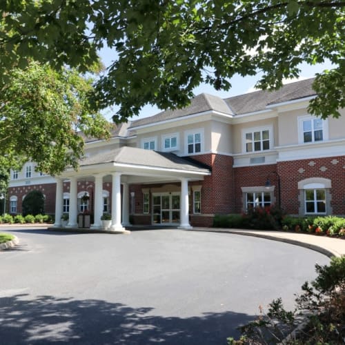 Front driveway at The Crossings at Ironbridge in Chester, Virginia