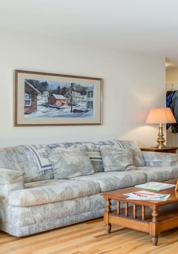 Living room at Jackson House Apartments in Chatham, New Jersey