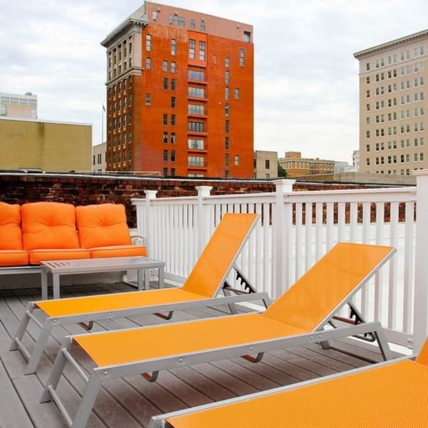 Rooftop lounge at The Collection at American Tobacco Center, Richmond, Virginia