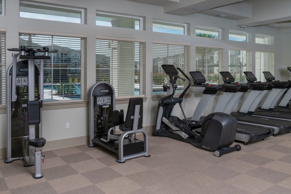 Full state of the art fitness area for residents at Reunion at 400 in Kissimmee, Florida