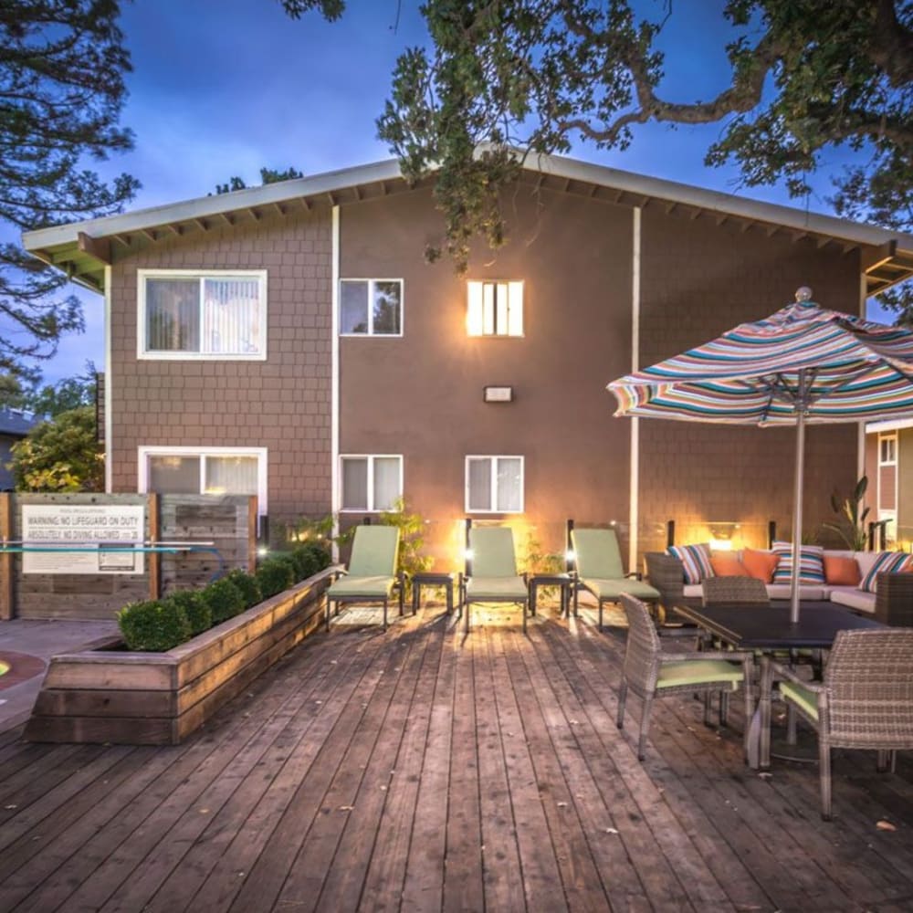 Deck at Lafayette Oaks in Lafayette, California