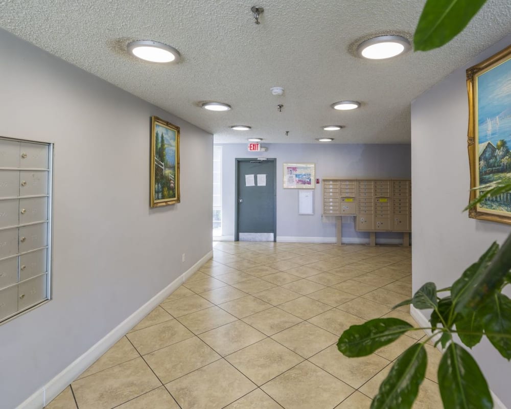 Indoor mail access at Laguna Ellis in Concord, California