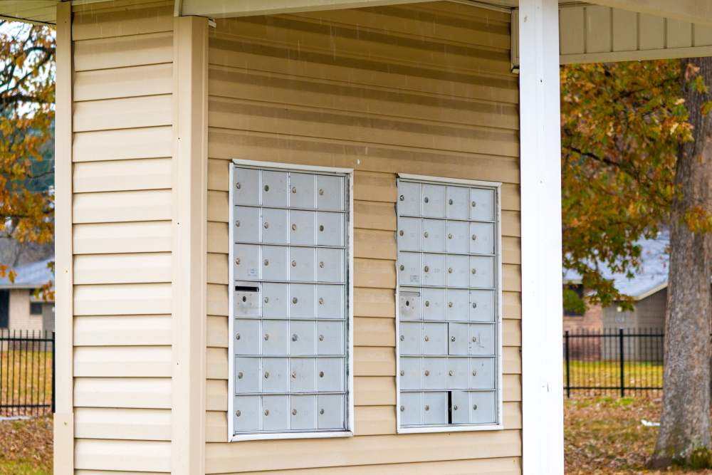 Mail box at Liberty Village in Monroe, Louisiana