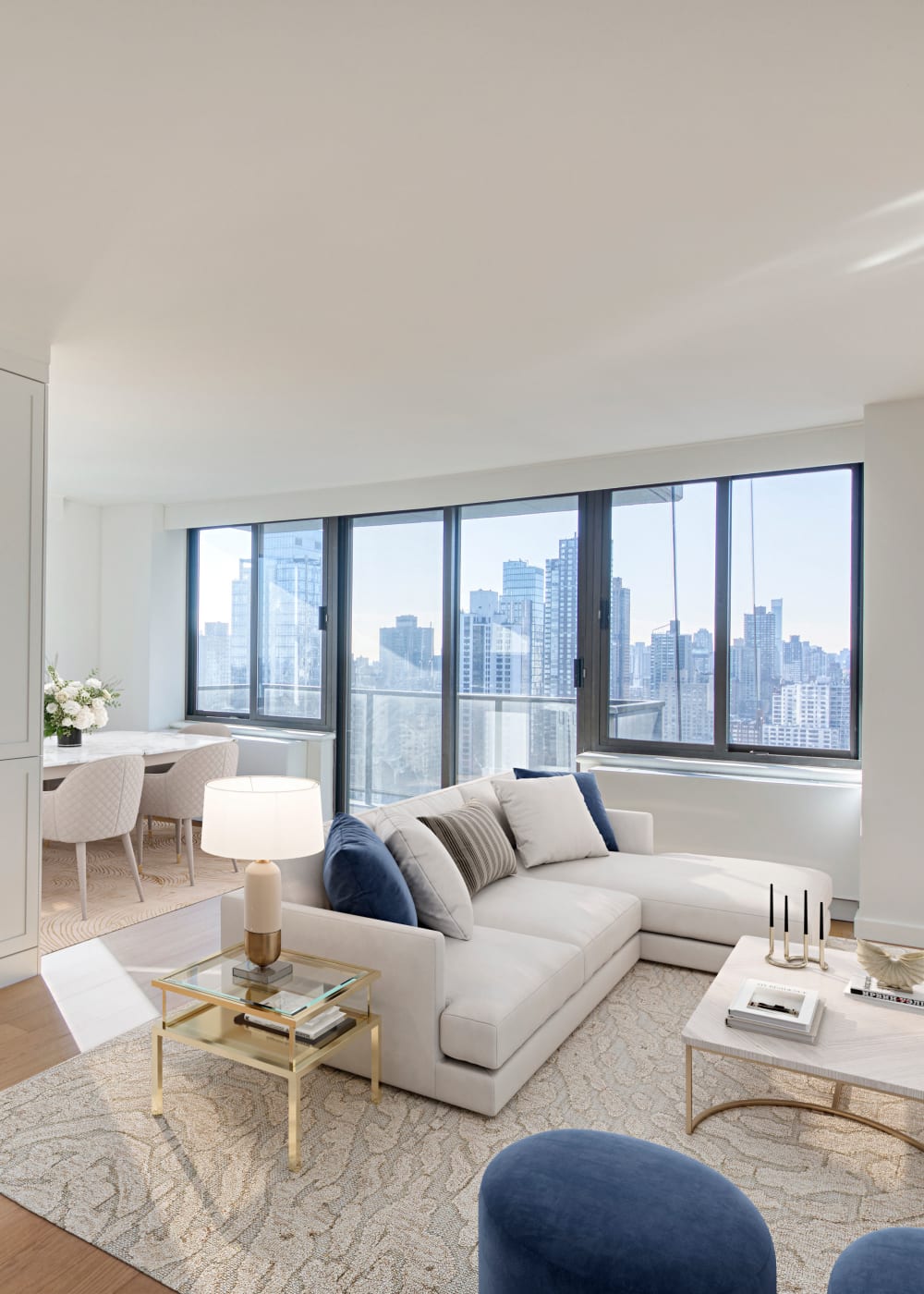 Living room at 301 E 94th Street in New York, New York