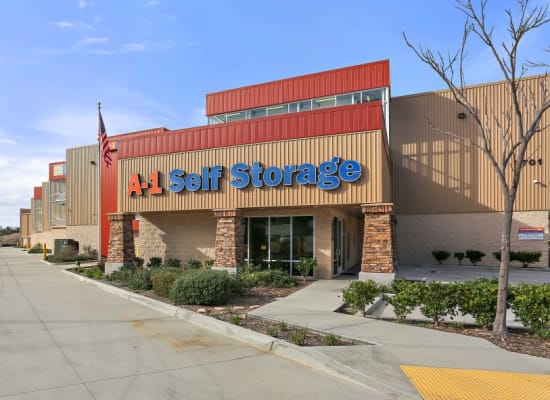 Front entry to A-1 Self Storage in San Diego, California