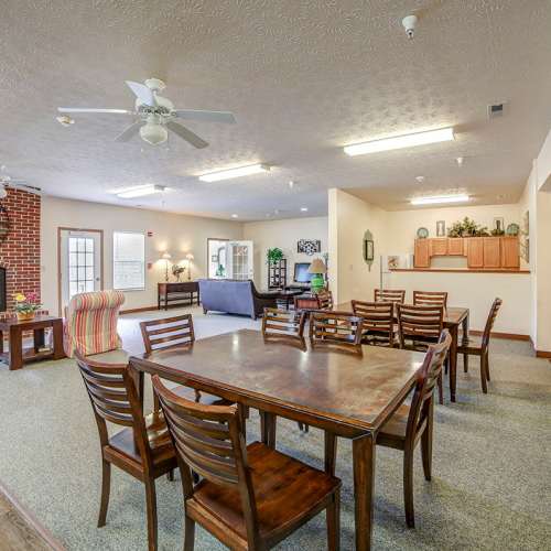 Community room at Brentwood Greene in Kokomo, Indiana