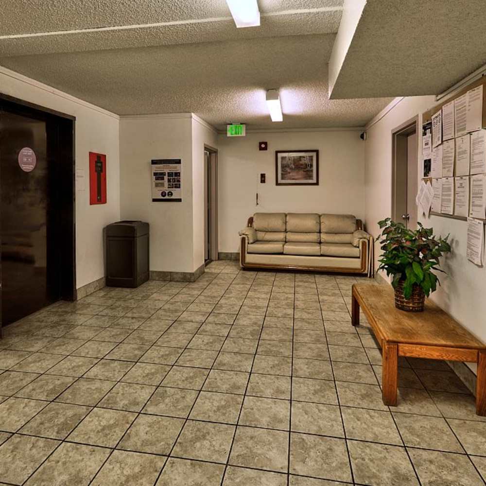 Living area at Carondelet in Los Angeles, California,