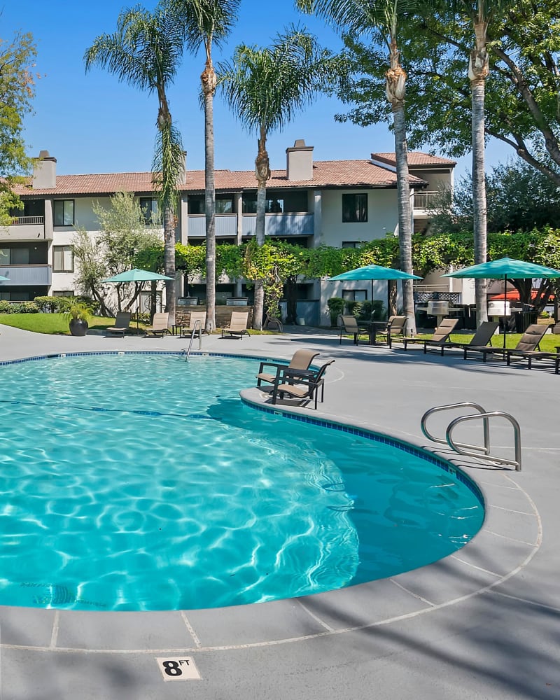 Resort-style pool at Alura, Woodland Hills, California