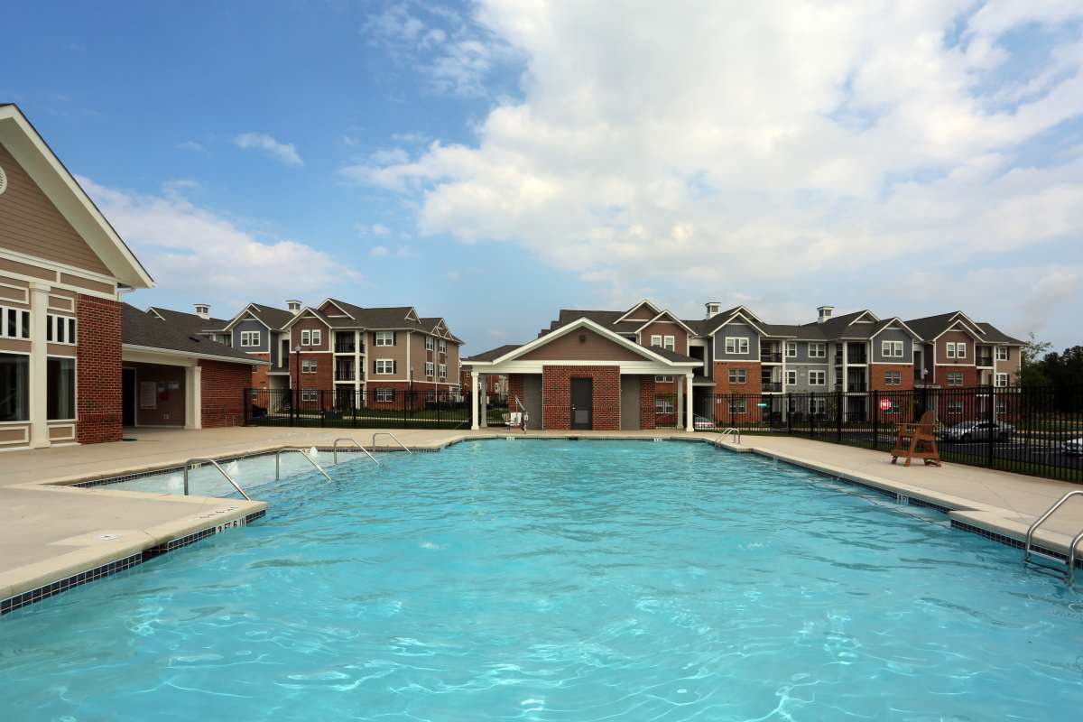 Swimming pool at Adams Crossing Apartment Homes in Waldorf, Maryland