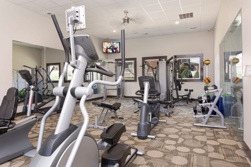 State of the art fitness center at Ascend @ 1801 in Charlotte, North Carolina