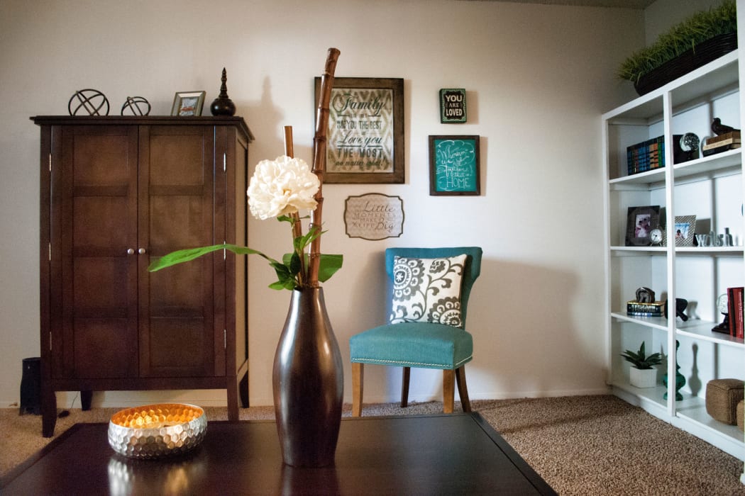 Wonderful living room at Double Tree Apartments in El Paso, Texas