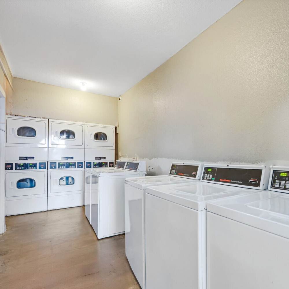 Laundry facility at Lila Apartments in Dallas,Texas