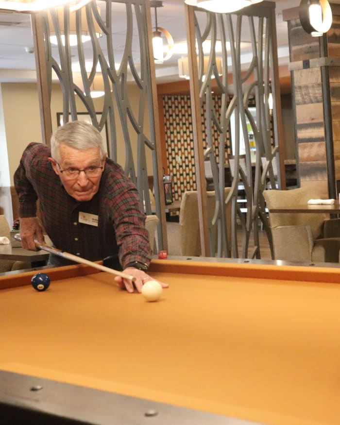 Pool table at The Springs at Bozeman in Bozeman, Montana