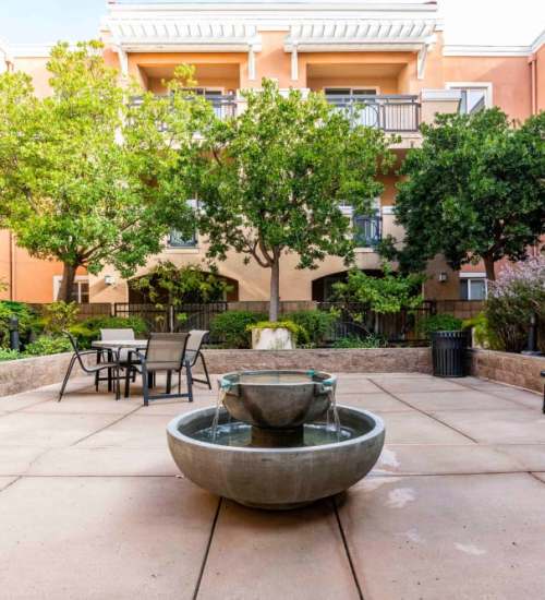Courtyard at Villa Del Sol in Sunnyvale, California