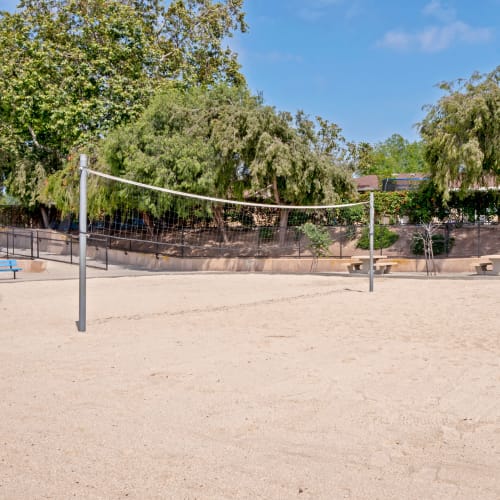 Sand volleyball court at Orleck Heights in San Diego, California