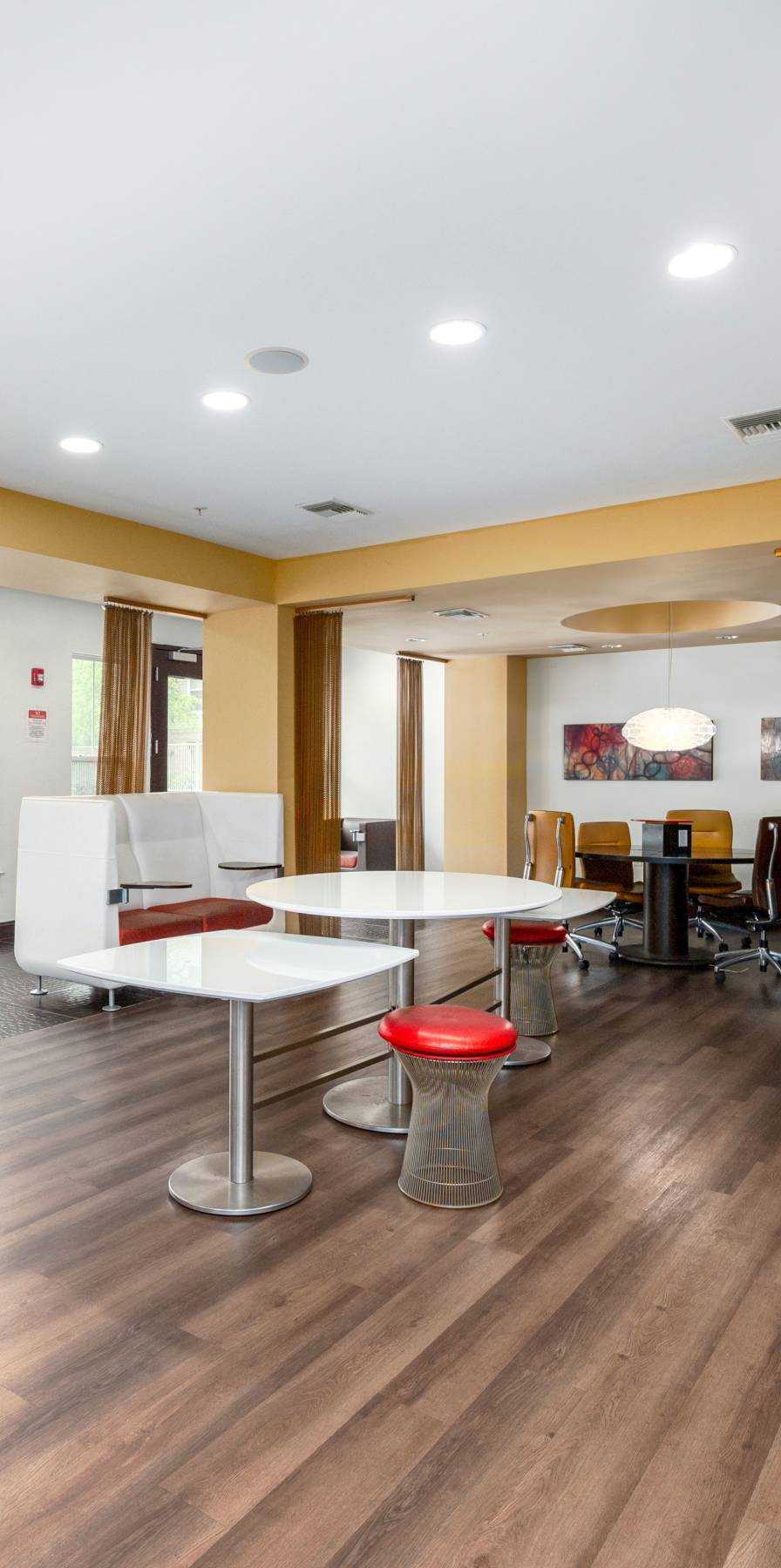 Social lounge seating at Mazza Grandmarc in College Park, Maryland