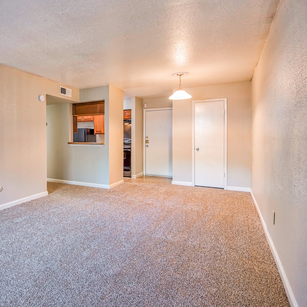 Living room area in Summer Creek Apartments in Houston, Texas