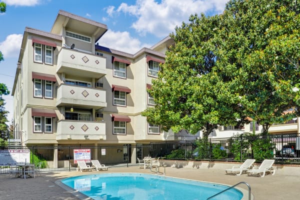 Swimming pool at Palace Apartments in Concord, California