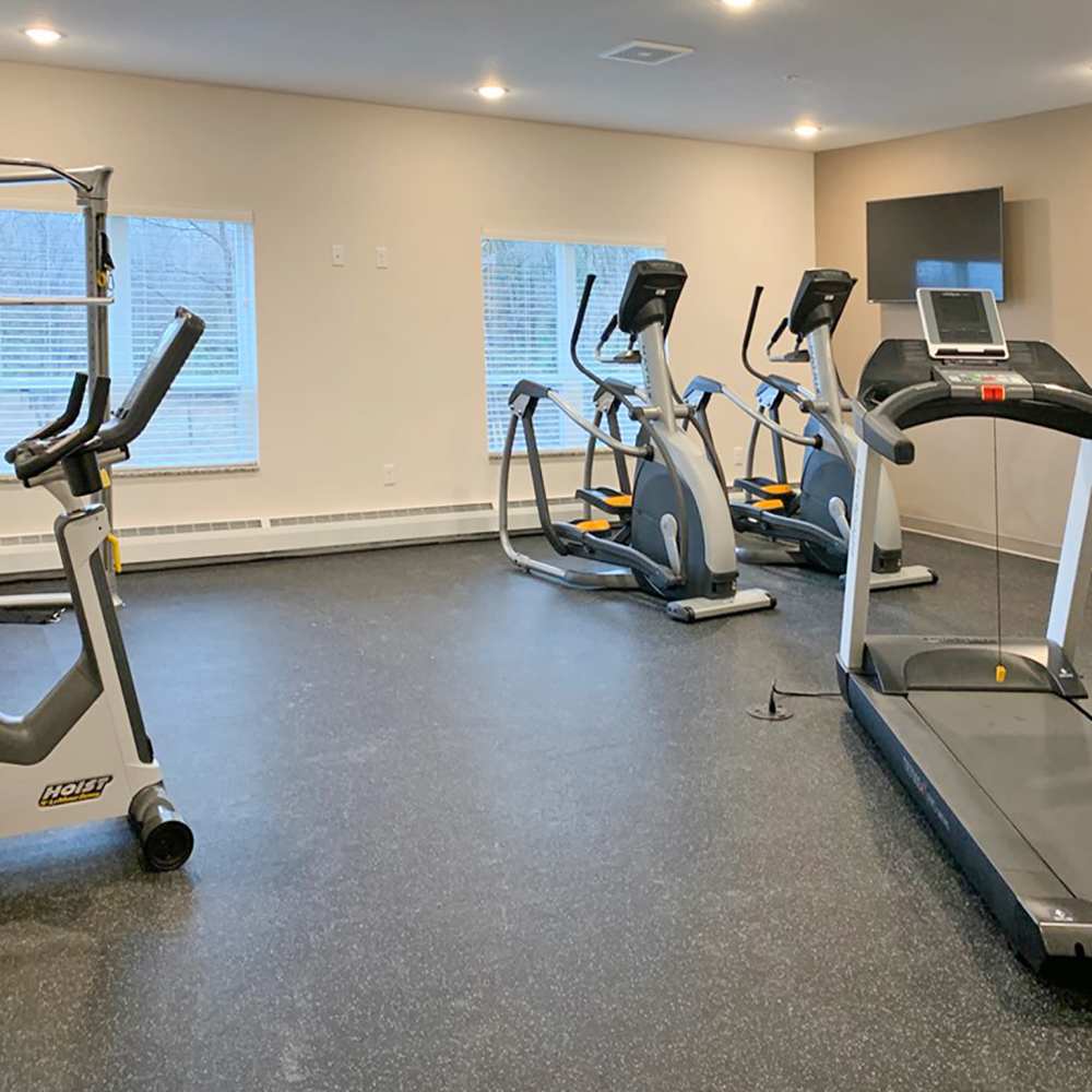 Community fitness center at Depot on Main in Zimmerman, Minnesota