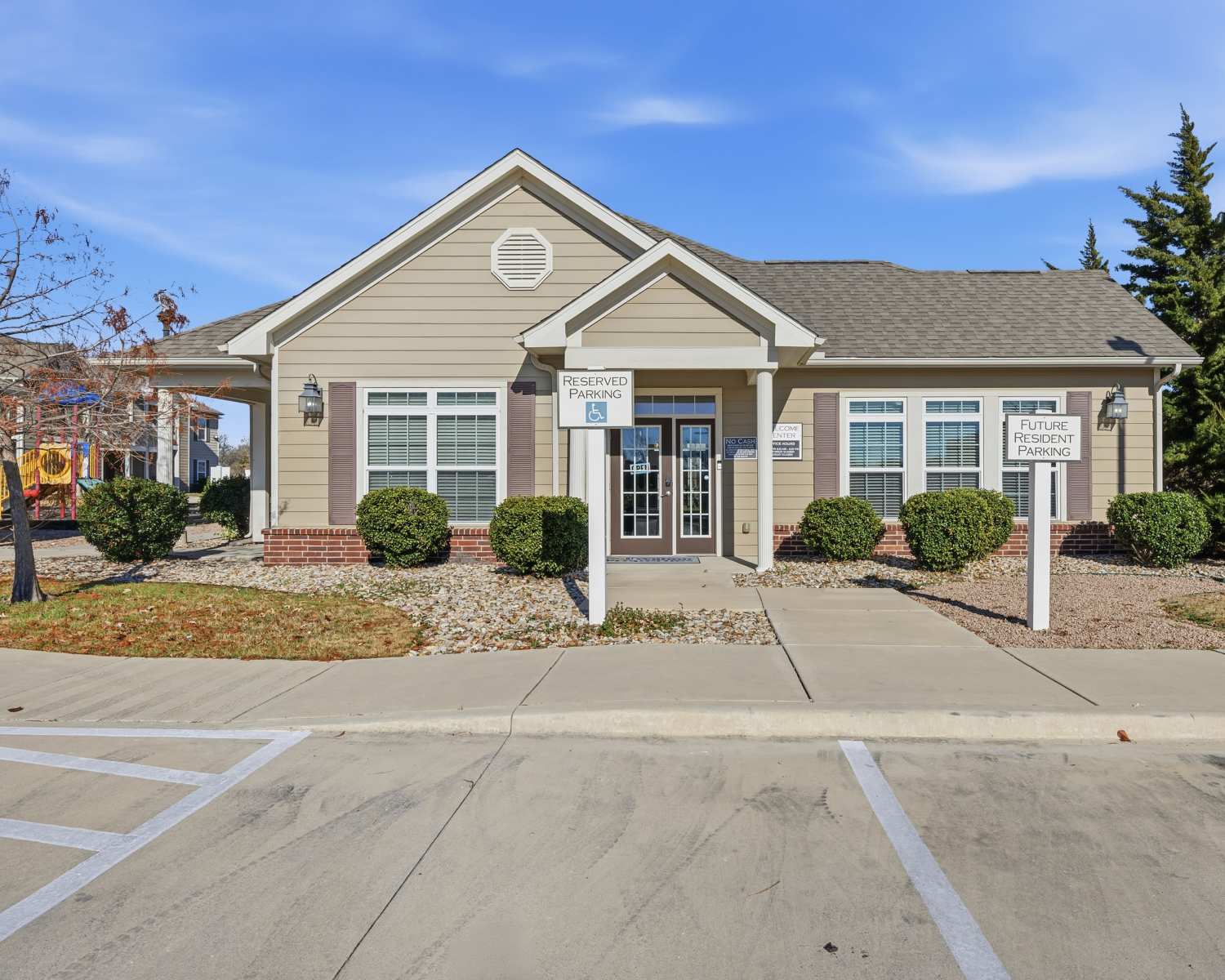 Exterior of the community at Riverside Park in Early, Texas