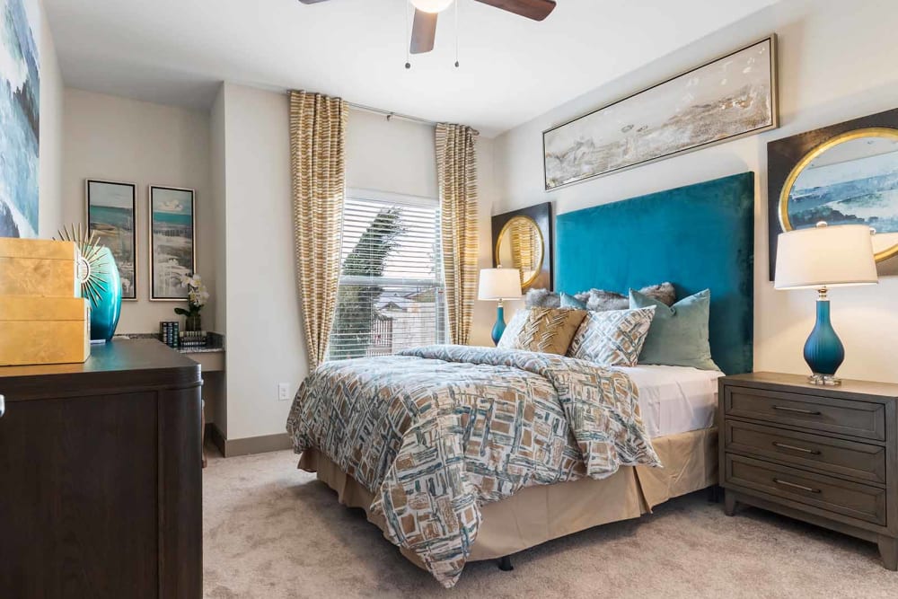 master bedroom at The Residences at Panther Hollow in Marble Falls, Texas