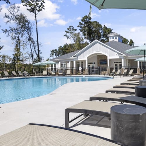 Resort like swimming pool at Hudson at Carolina Colours in New Bern, North Carolina