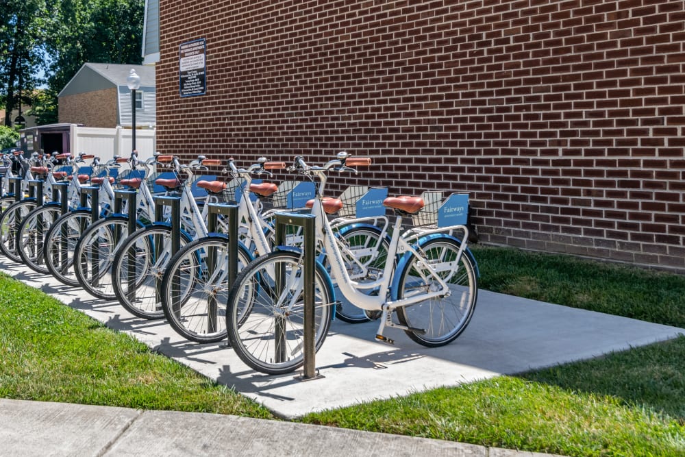 Bike share at The Fairways Apartment Homes in Blackwood, New Jersey