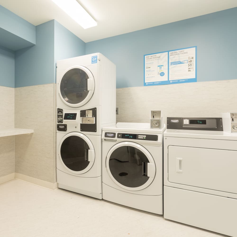 Laundry facility at Gardner House in Seattle, Washington