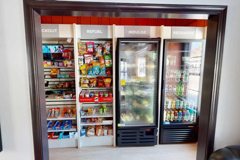 Food and beverage self-serve market at The Quarters Manhattan in Manhattan, Kansas