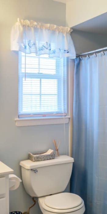 Model bathroom at Park Apartments in Bordentown, New Jersey