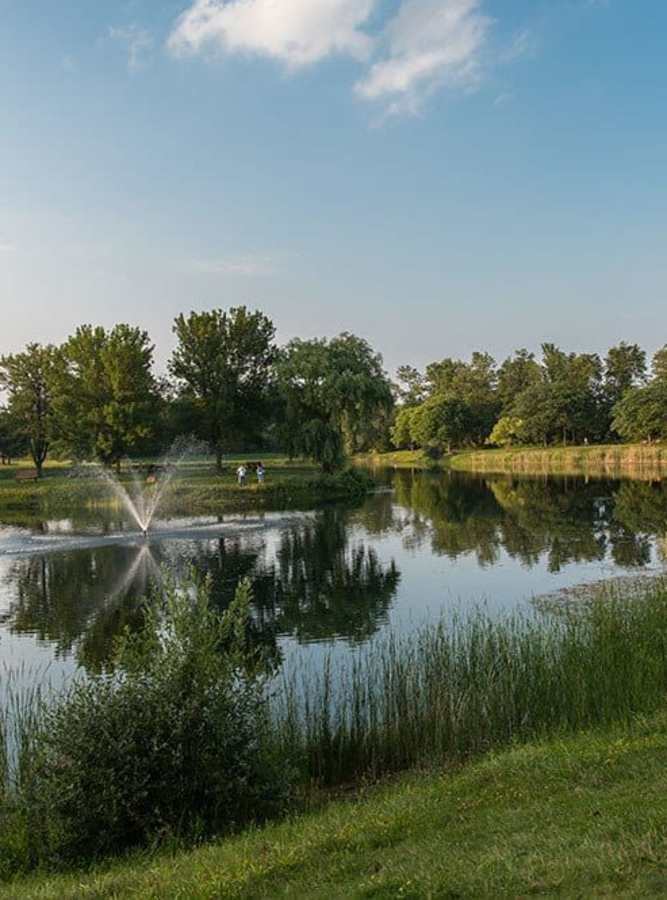 Lush grounds at Webster, NY in Webster, New York