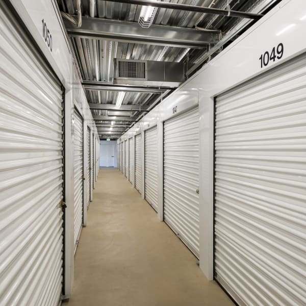 Indoor storage units at StorQuest Self Storage in Littleton, Colorado