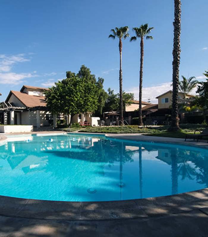 Swimming pool and spa at The Hills in San Diego, California