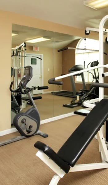 Modern fitness center at Timber Ridge in Fredericksburg, Virginia
