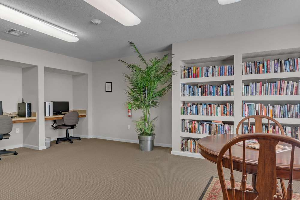 Community library and business center at River Ridge in Sand Springs, Oklahoma