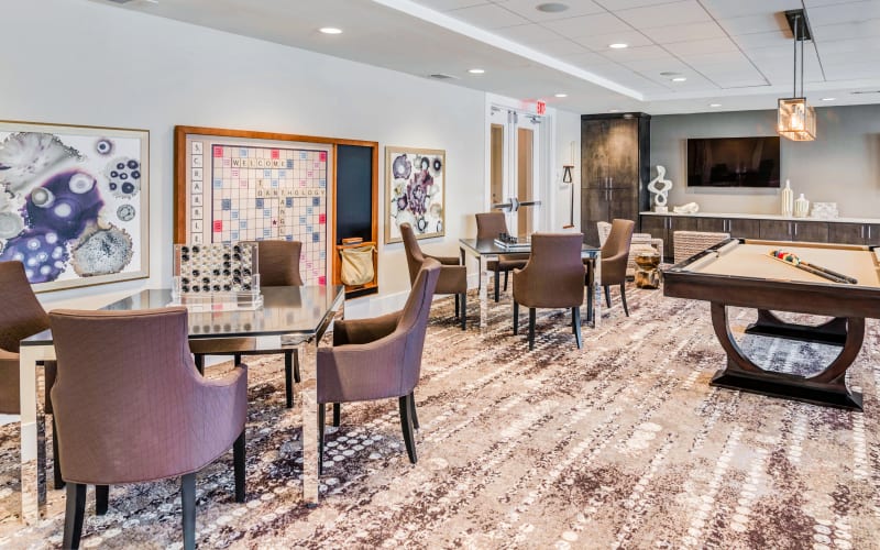 Game room at Anthology of Tanglewood in Houston, Texas