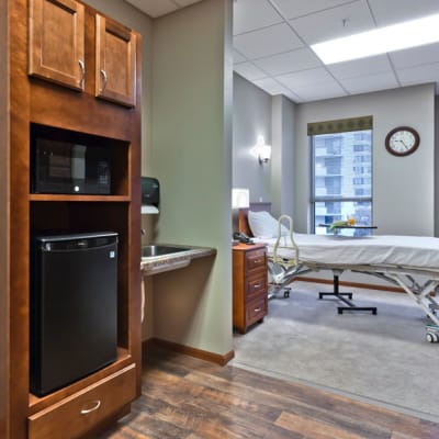 Spacious rooms at Aurora on France in Edina, Minnesota. 