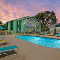 Rendering of residents swimming pool at The Social in Austin, Texas