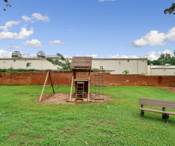 An on-site playground at Spring Creek Apartment Homes in Decatur, Georgia