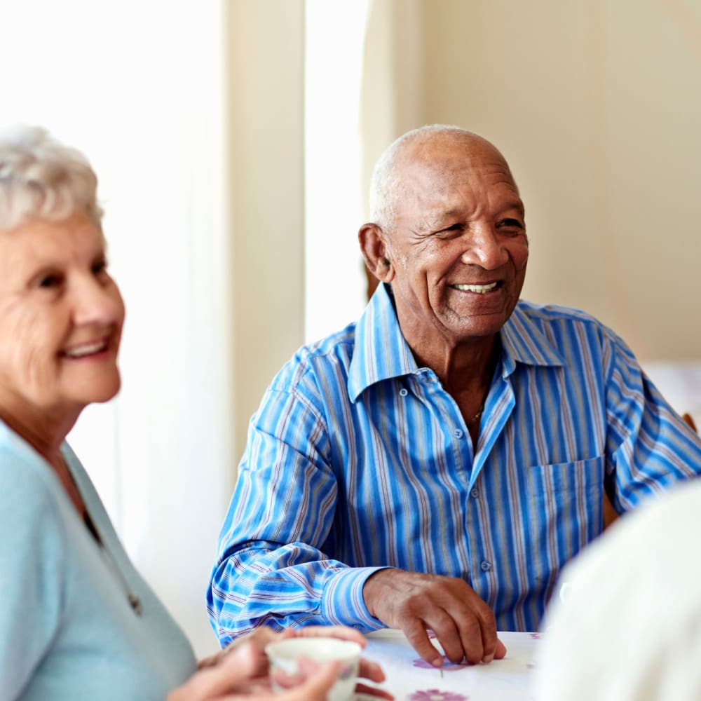 Residents playing cards at Carolina Gardens at Kathwood in Columbia, South Carolina