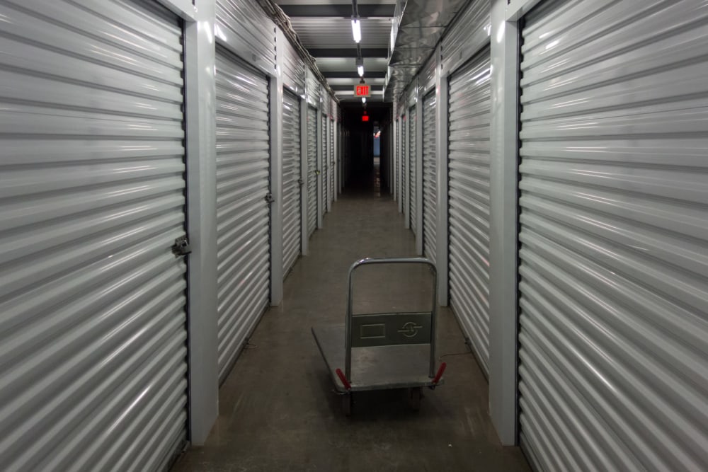 A cart at South Albany Self Storage in Tangent, Oregon