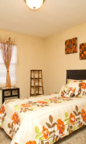 Model bedroom at Centerview Park in Smyrna, Georgia